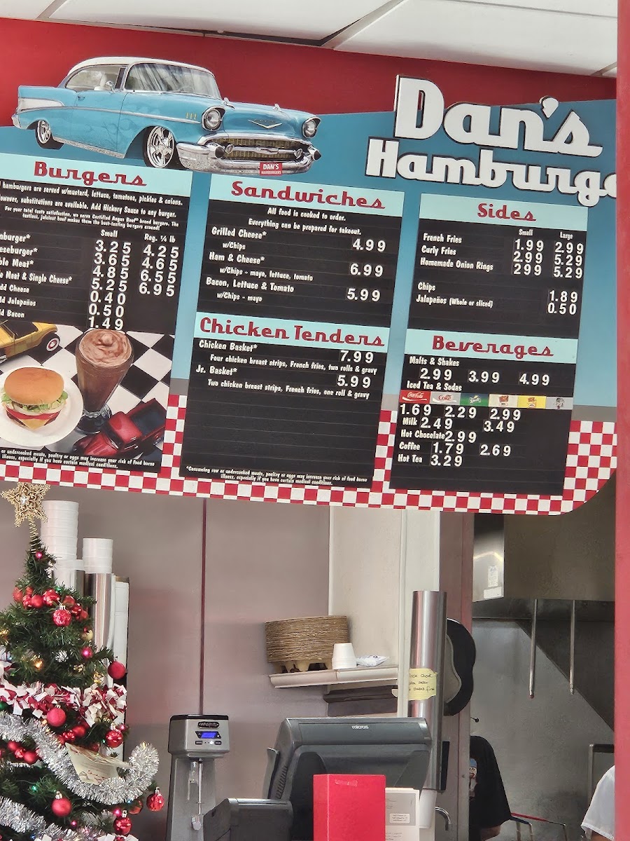 Dan's Hamburgers Menu - Image 4